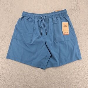 Tec one Shorts Mens Large Blue‎ Explorer Outdoors Drawstring Stretch Lightweight